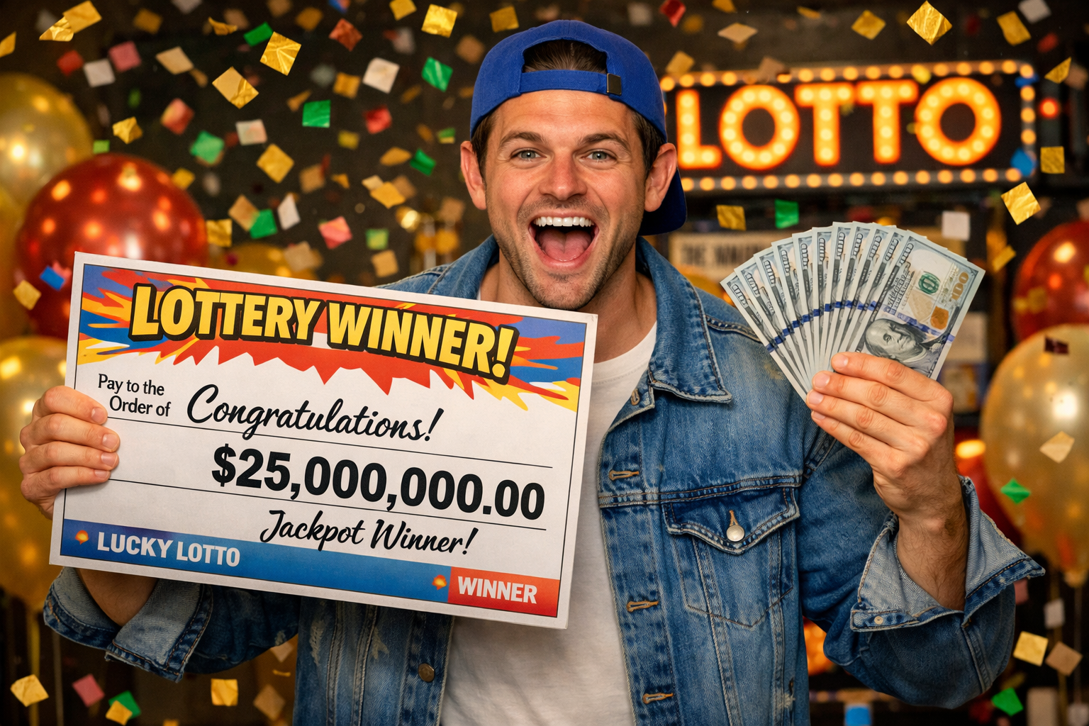 Виграв у лотереї 25000000$